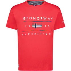 Oblečenie Muž Tričká s krátkym rukávom Geo Norway SY1355HGN-Red Červená
