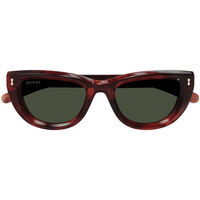 Hodinky & Bižutéria Slnečné okuliare Gucci Occhiali da Sole  GG1521S 002 Hnedá
