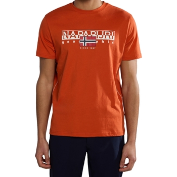 Oblečenie Muž Tričká s krátkym rukávom Napapijri 236334 Oranžová
