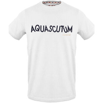 Oblečenie Muž Tričká s krátkym rukávom Aquascutum - tsia106 Biela