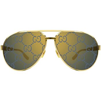 Hodinky & Bižutéria Slnečné okuliare Gucci Occhiali da Sole  GG1513S 005 Zlatá