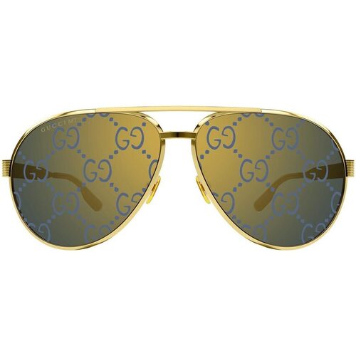 Hodinky & Bižutéria Slnečné okuliare Gucci Occhiali da Sole  GG1513S 005 Zlatá