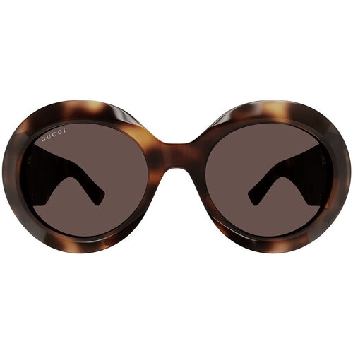 Hodinky & Bižutéria Slnečné okuliare Gucci Occhiali da Sole  GG1647S 009 Hnedá