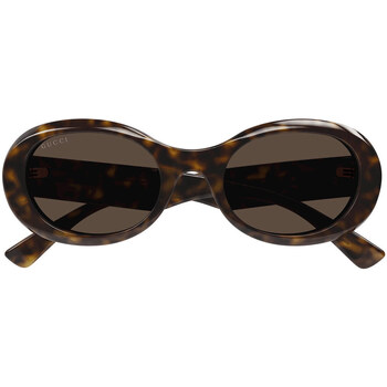 Hodinky & Bižutéria Slnečné okuliare Gucci Occhiali da Sole  GG1587S 002 Hnedá