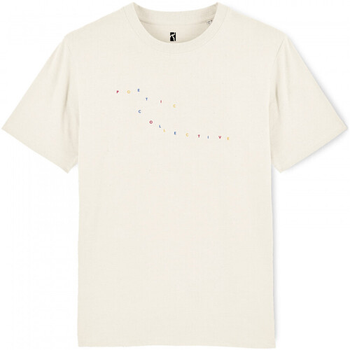 Oblečenie Muž Tričká a polokošele Poetic Collective Color logo t-shirt Béžová