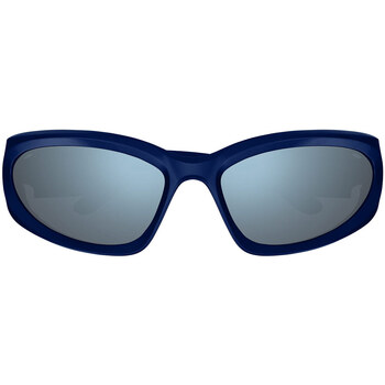 Hodinky & Bižutéria Muž Slnečné okuliare Balenciaga Occhiali da Sole  Justin Bieber BB0157S 009 Modrá