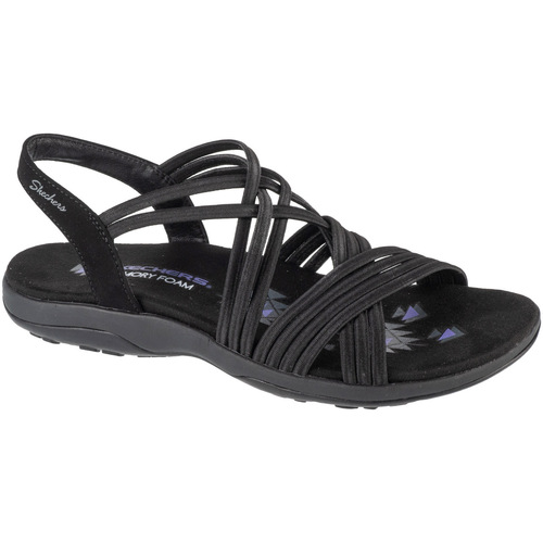 Topánky Žena Športové sandále Skechers Reggae Slim - Sunnyside Čierna