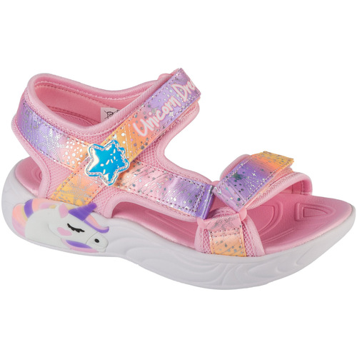 Topánky Dievča Športové sandále Skechers Unicorn Dreams - Majestic Bliss Ružová