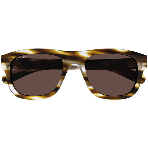 Hodinky & Bižutéria Slnečné okuliare Gucci Occhiali da Sole  GG1509S 003 Hnedá