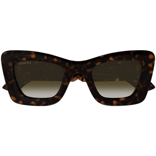 Hodinky & Bižutéria Slnečné okuliare Gucci Occhiali da Sole  GG1552S 002 Hnedá