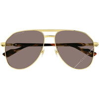 Hodinky & Bižutéria Muž Slnečné okuliare Gucci Occhiali da Sole  GG1220S 005 Fotocromatici Zlatá