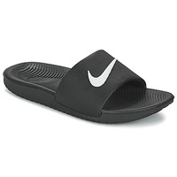 Topánky Deti športové šľapky Nike KAWA SLIDE Čierna / Biela