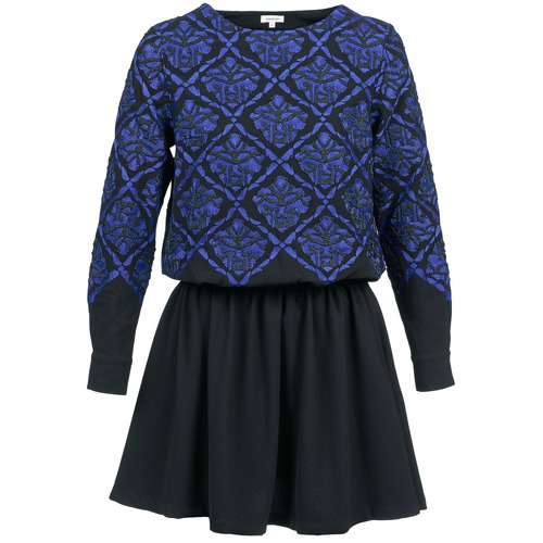 Oblečenie Žena Krátke šaty Manoush GIRANDOLINE Čierna / Modrá