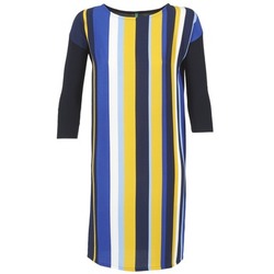 Oblečenie Žena Krátke šaty Benetton VAGODA Modrá / Žltá / Biela