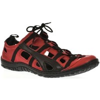 Topánky Muž Športové sandále Krezus Pánske kožené červené topánky VINCENT červená