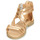 Topánky Dievča Sandále Citrouille et Compagnie IMOURAT Zlatá