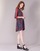 Oblečenie Žena Krátke šaty Sisley CEPAME Čierna / Červená / Modrá