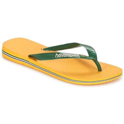 Topánky Žabky Havaianas BRAZIL LOGO Žltá