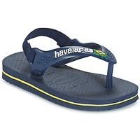 Topánky Chlapec Žabky Havaianas BABY BRASIL LOGO Námornícka modrá / Žltá
