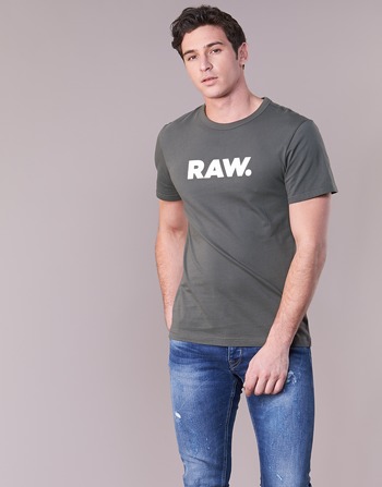 Oblečenie Muž Tričká s krátkym rukávom G-Star Raw HOLORN R T S/S Šedá