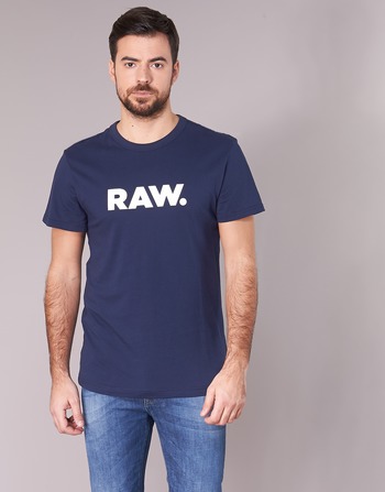 Oblečenie Muž Tričká s krátkym rukávom G-Star Raw HOLORN R T S/S Námornícka modrá