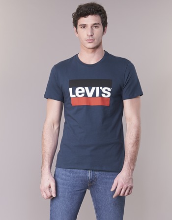 Oblečenie Muž Tričká s krátkym rukávom Levi's GRAPHIC SPORTSWEAR LOGO Námornícka modrá