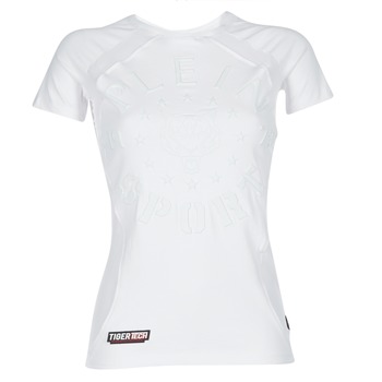 Oblečenie Žena Tričká s krátkym rukávom Philipp Plein Sport FORMA LINEA Biela / Biela