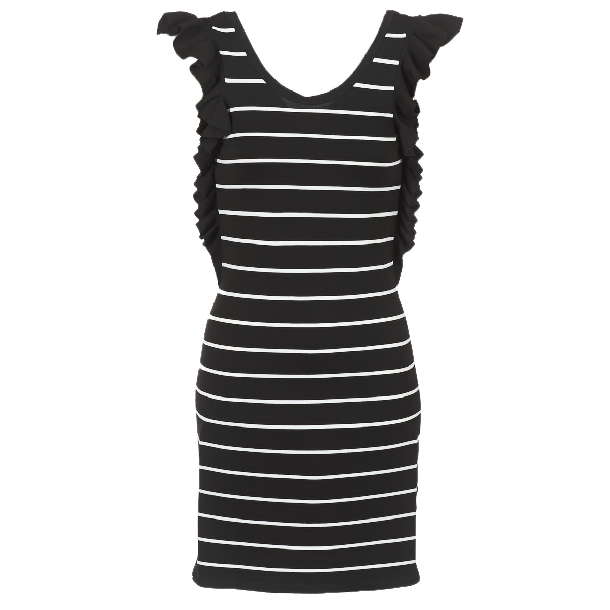 Oblečenie Žena Krátke šaty Vero Moda VMABHY Čierna / Biela