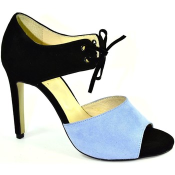 Topánky Žena Sandále John-C Dámske čierno-modré sandále CHARLOTTE čierna