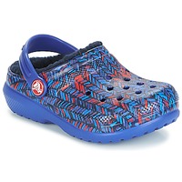 Topánky Deti Nazuvky Crocs CLASSIC LINED GRAPHIC CLOG K Modrá