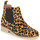 Topánky Žena Polokozačky Bensimon BOOTS CREPE Leopard
